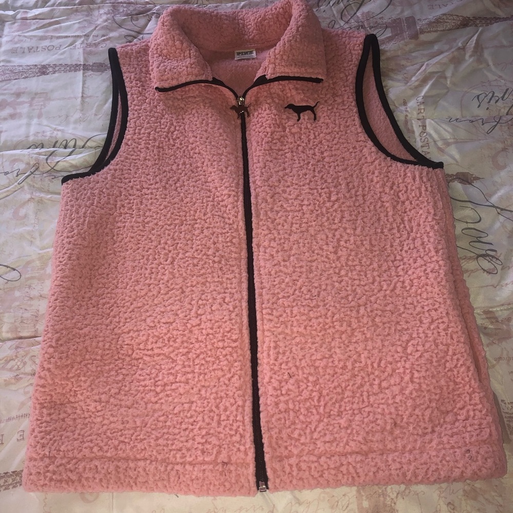 Vs Pink Sherpa Vest